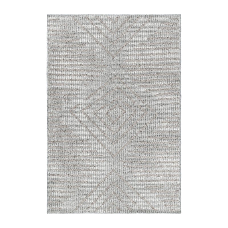 Margaret Indendørs/Udendørs Gulvtæppe i Beige med Abstrakt Lyserødt Mønster fra Rugs by Uniquebeds Home & Living | Flere Størrelser - Billede 2