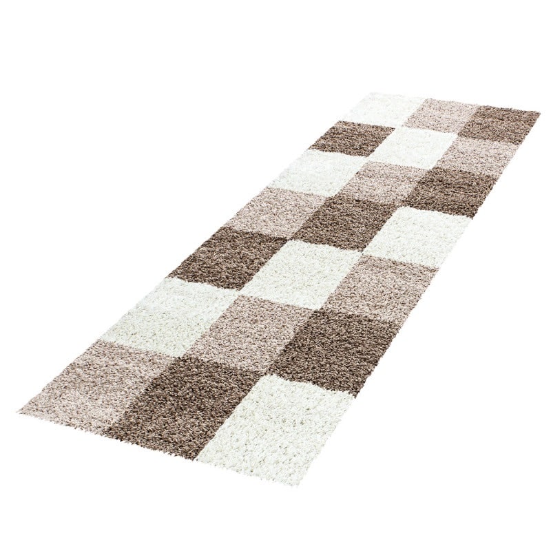 Nora Fluffy Ternet Gulvtæppe i Mocca fra Rugs by Uniquebeds Home & Living | Flere Størrelser - Billede 4