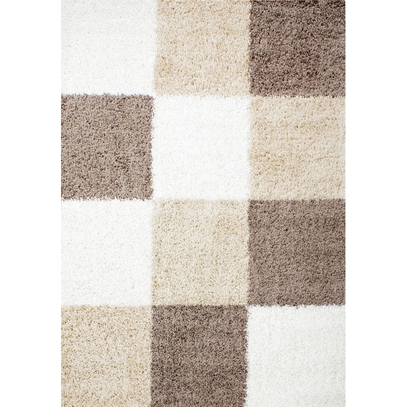 Nora Fluffy Ternet Gulvtæppe i Mocca fra Rugs by Uniquebeds Home & Living | Flere Størrelser - Billede 2