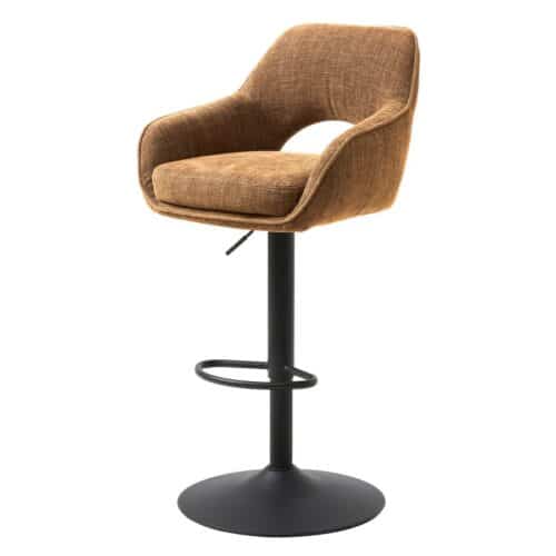 Cuxhaven Barstol Rust Polyester Sort Stel