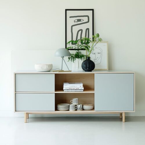 Nagoya Skænk Hvidpigmenteret Egetræ B180Xh75Xd45Cm