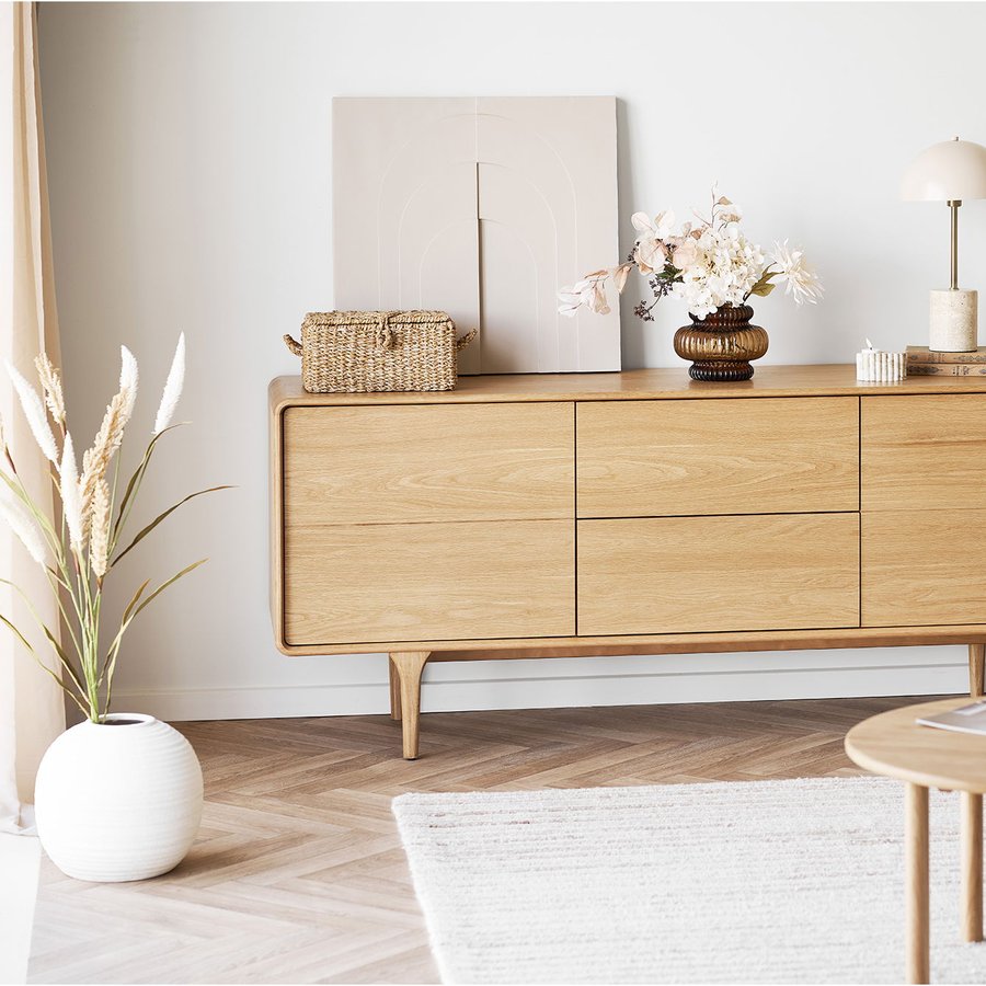 Ina Relief Vægdekoration Beige Mdf Polyester
