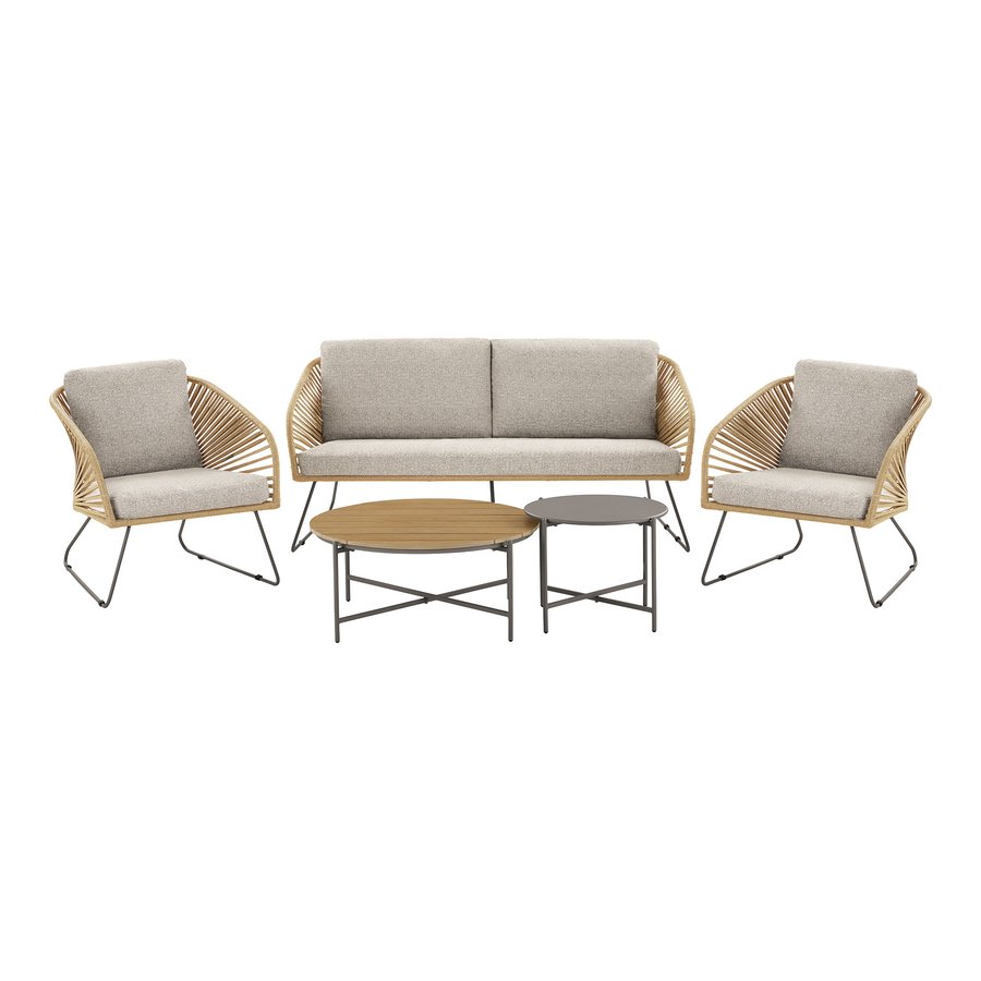 Novella Loungesæt I Sand Inkl. Beige