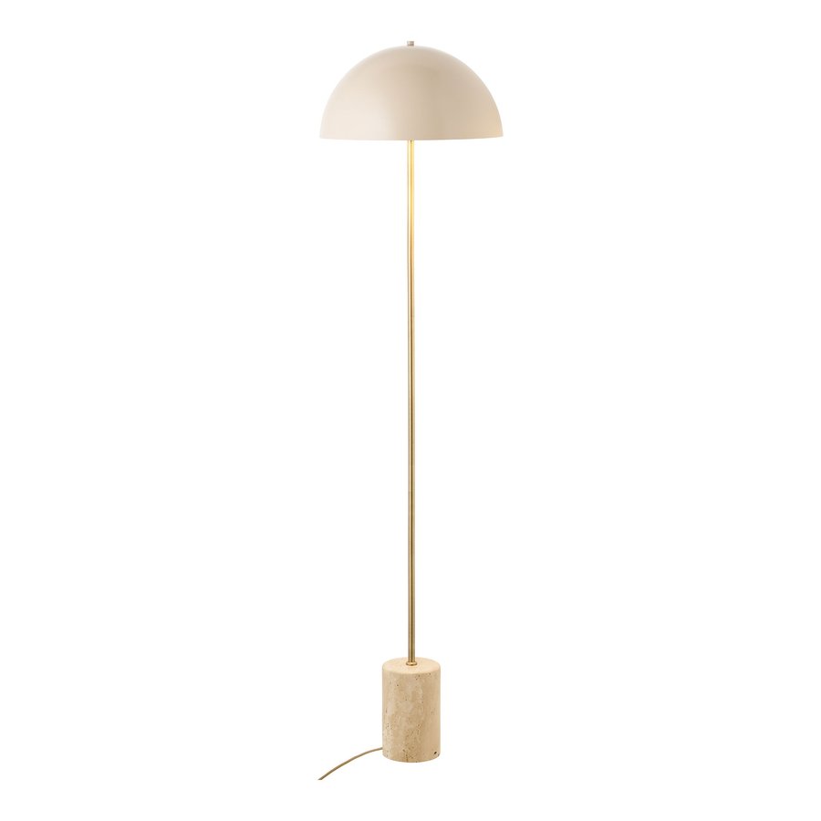 Sheffield Gulvlampe Beige Marmor Stål Ø40Xh155Cm
