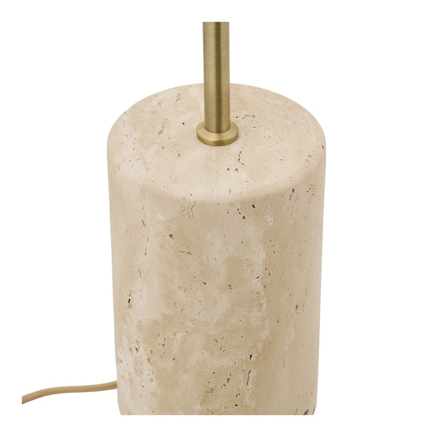 Sheffield Gulvlampe Beige Marmor Stål Ø40Xh155Cm