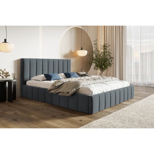 Gold Model 10 Polstret Sengeramme Med Opbevaring Fra CozyQuilt Sleep | Håndlaves i Møbelstof, Fløjl, Velour & Læder - Billede 5