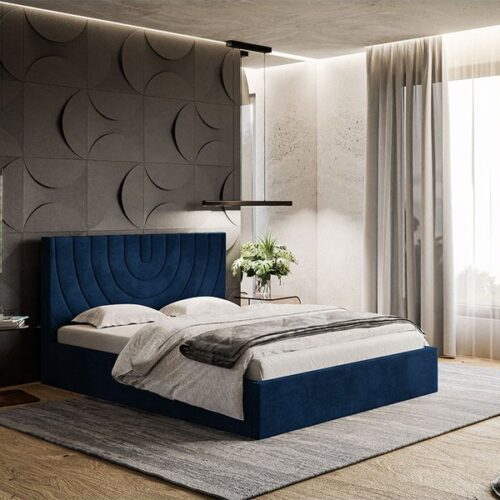 Gold Model 6 Polstret Sengeramme Med Opbevaring Fra CozyQuilt Sleep | Håndlaves i Møbelstof, Fløjl, Velour & Læder - Billede 5