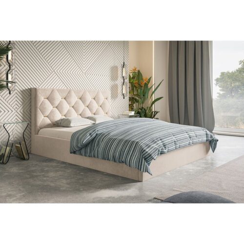 Slim Model 4 Polstret Sengeramme Med Opbevaring Fra CozyQuilt Sleep | Håndlaves i Møbelstof, Fløjl, Velour & Læder - Billede 2