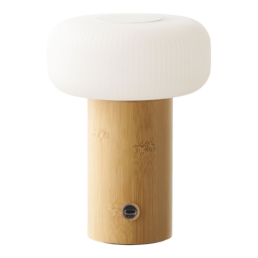 Stafford Bordlampe Natur Hvid Ø13 5Xh18Cm