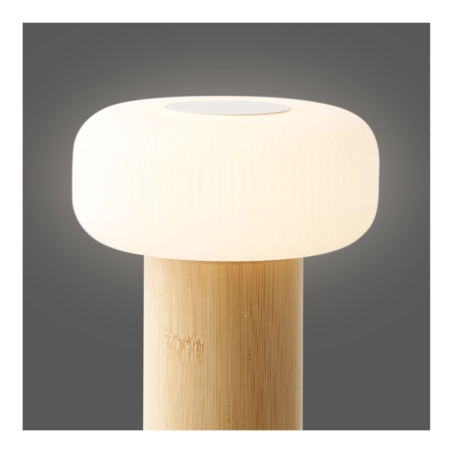 Stafford Bordlampe Natur Hvid Ø13 5Xh18Cm