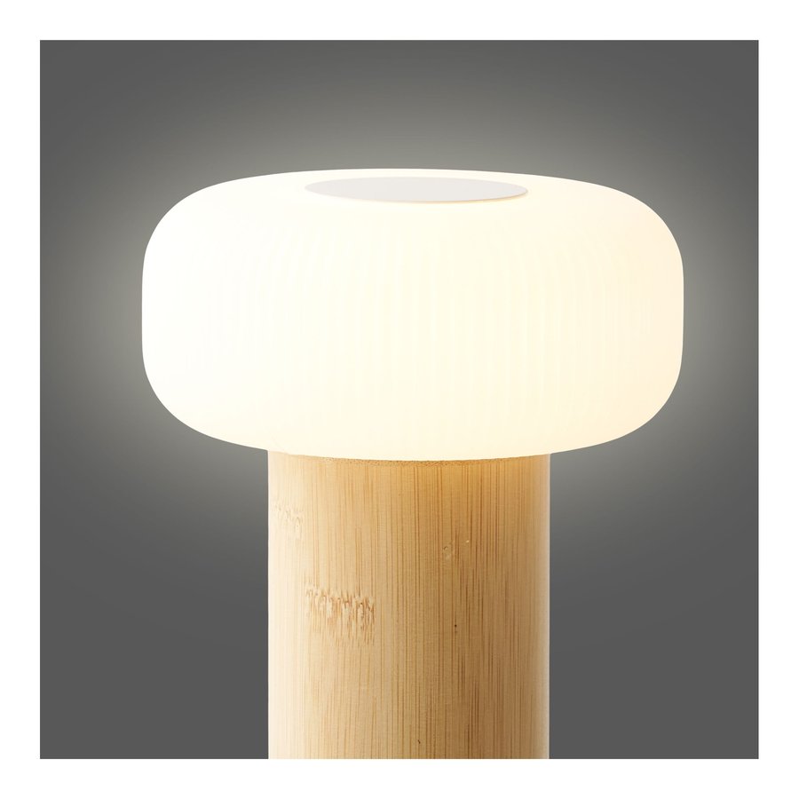 Stafford Bordlampe Natur Hvid Ø13 5Xh18Cm
