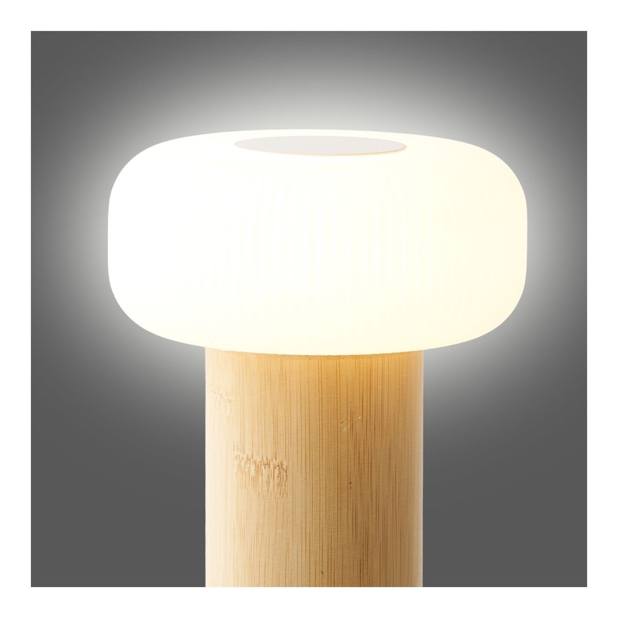 Stafford Bordlampe Natur Hvid Ø13 5Xh18Cm