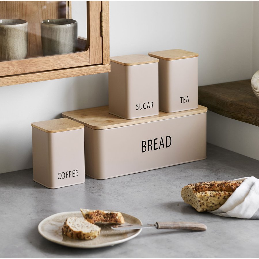 Tula Brødkasse Beige Sæt