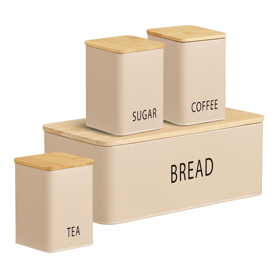 Tula Brødkasse Beige Sæt