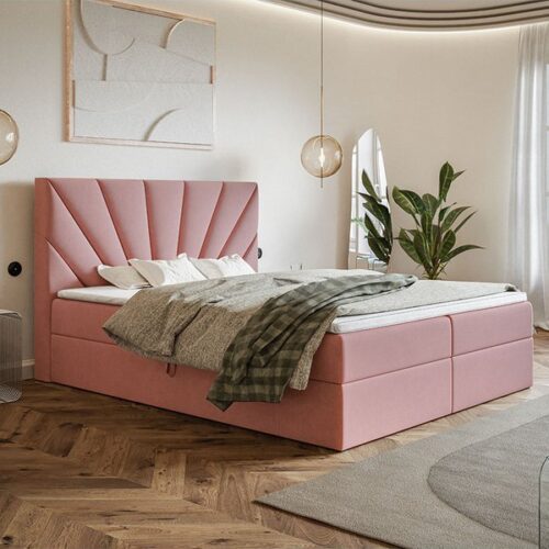 Box Model 6 Polstret Sengeramme Med Opbevaring Fra CozyQuilt Sleep | Håndlaves i Møbelstof, Fløjl, Velour & Læder