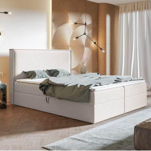 Box Model 9 Polstret Sengeramme Med Opbevaring Fra CozyQuilt Sleep | Håndlaves i Møbelstof, Fløjl, Velour & Læder - Billede 1