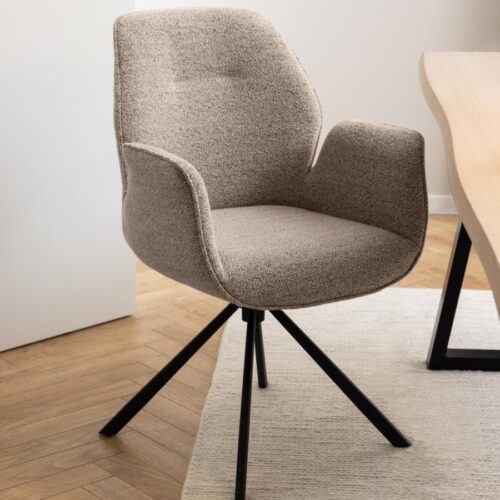 Aura Spisebordsstol Armlæn Beige Actona