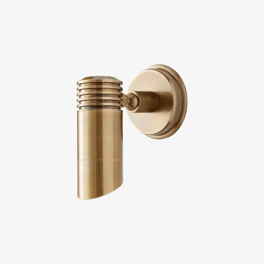 BRAGI Udendørs Væglampe/Spotlys i 100% Messing fra Nordal | Udendørs | Guld hos uniquebeds, home & living - Billede 1