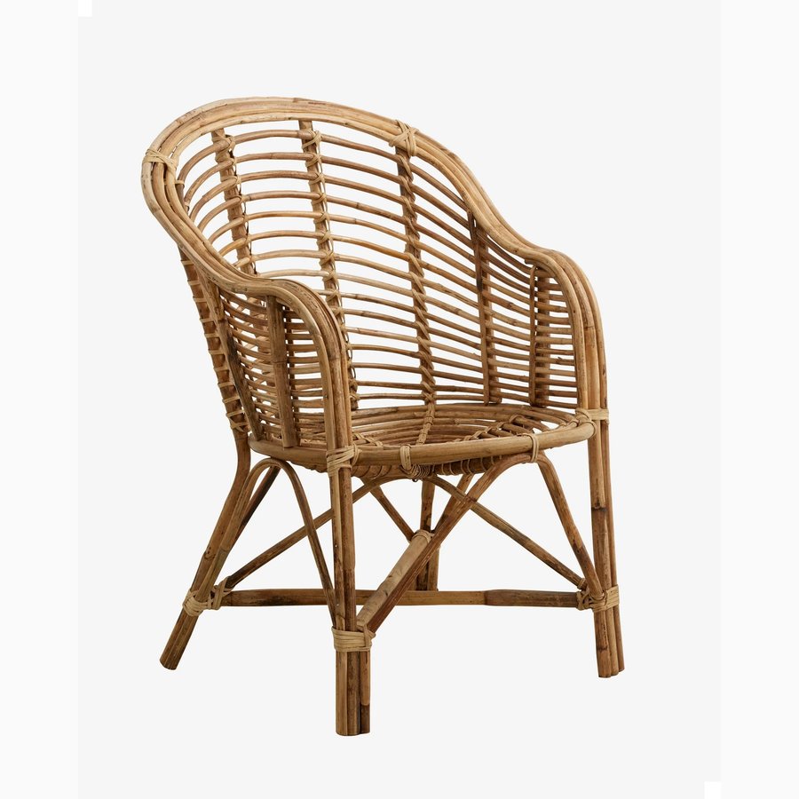 CANIA Stol i Bambus fra Nordal | 62x58x80 cm | Natur hos uniquebeds, home & living - Billede 1