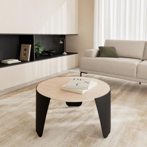 Altea Sofabord Beige Keramik Stel Sort