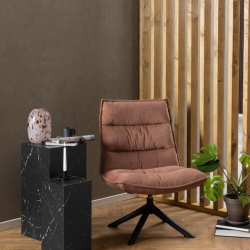 Blizzard Loungestol Rosewood Stof Drejefunktion Horisontal