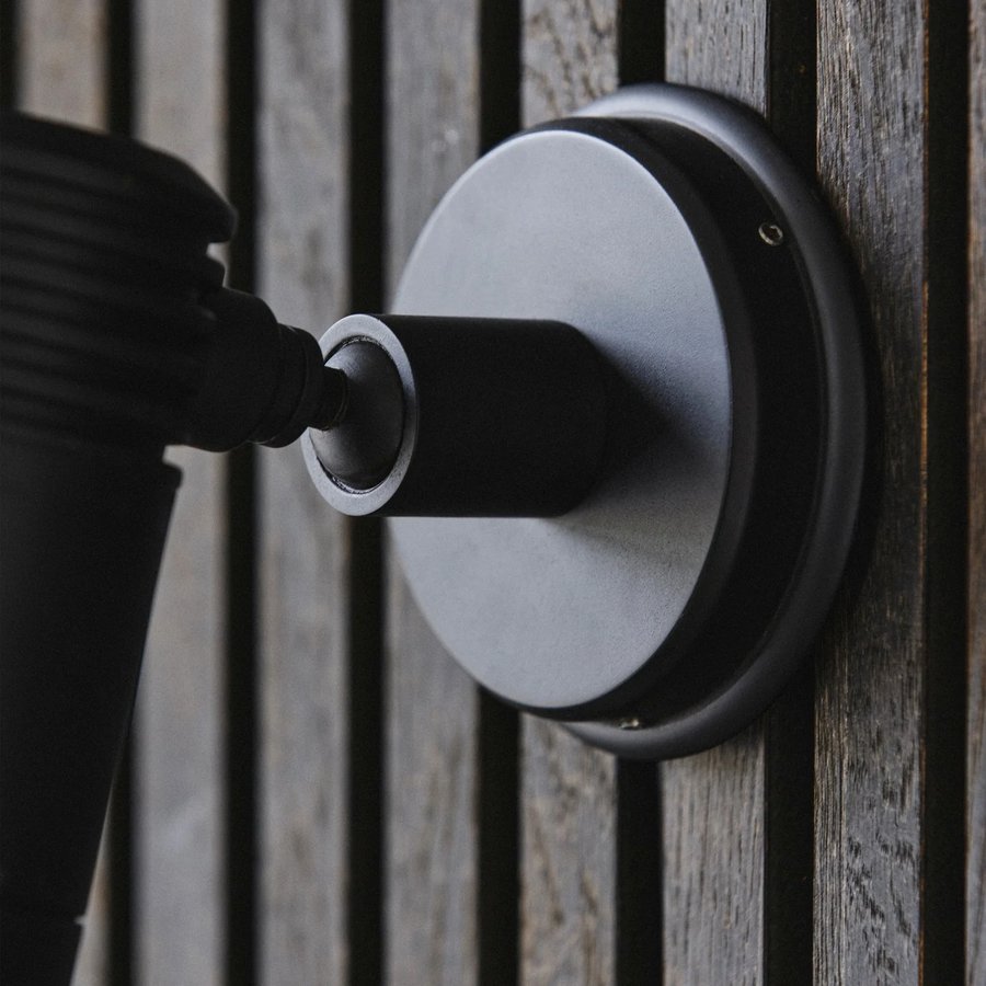 BRAGI Udendørs Væglampe/Spotlys i 100% Messing med Mat Sort Finish fra Nordal | Udendørs | Sort hos uniquebeds, home & living - Billede 3