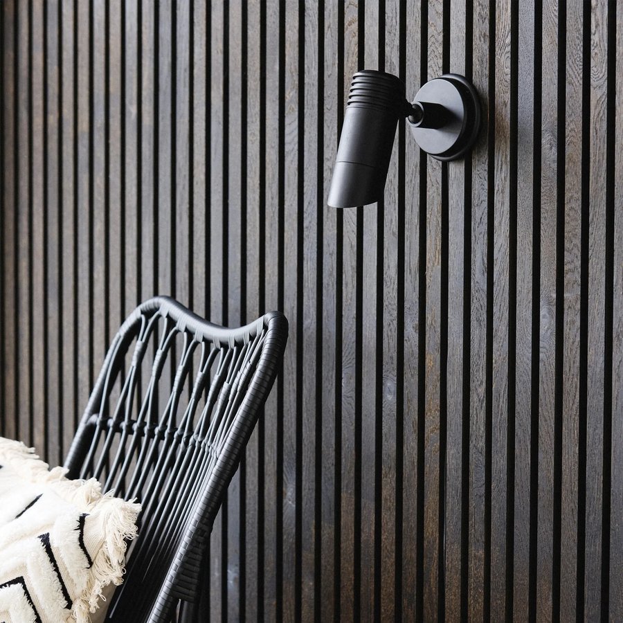 BRAGI Udendørs Væglampe/Spotlys i 100% Messing med Mat Sort Finish fra Nordal | Udendørs | Sort hos uniquebeds, home & living - Billede 4