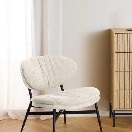 Burma Loungestol Beige Stof Stel Sort