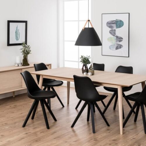 Century Spisebord Hvidpigmenteret Olieret Egetræ Forberedelse