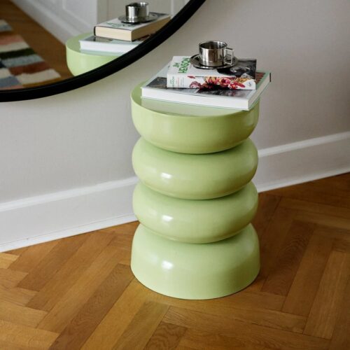 JUBBA Sidebord i Lysegrøn Metal fra Nordal | Ø35x47,5 cm hos uniquebeds, home & living - Billede 2