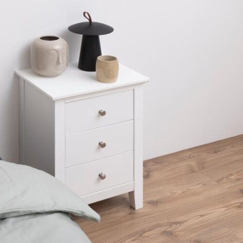 Linnea Natbord Hvid Mdf Skuffer Actona