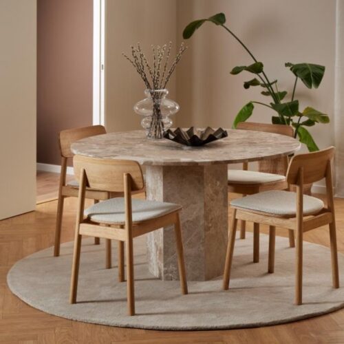 Naxos Spisebord Latte Marmor Actona Cm