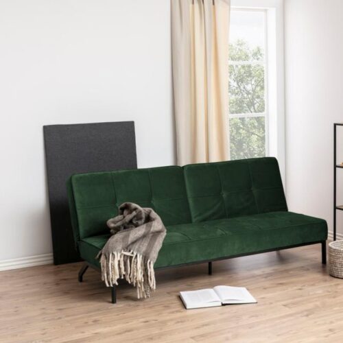 Perugia Sovesofa Skovgrøn Stof Click Clack