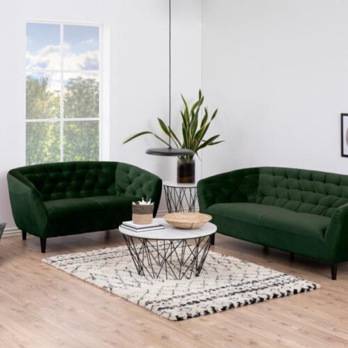 Ria Personers Sofa Skovgrøn Stof Armlæn