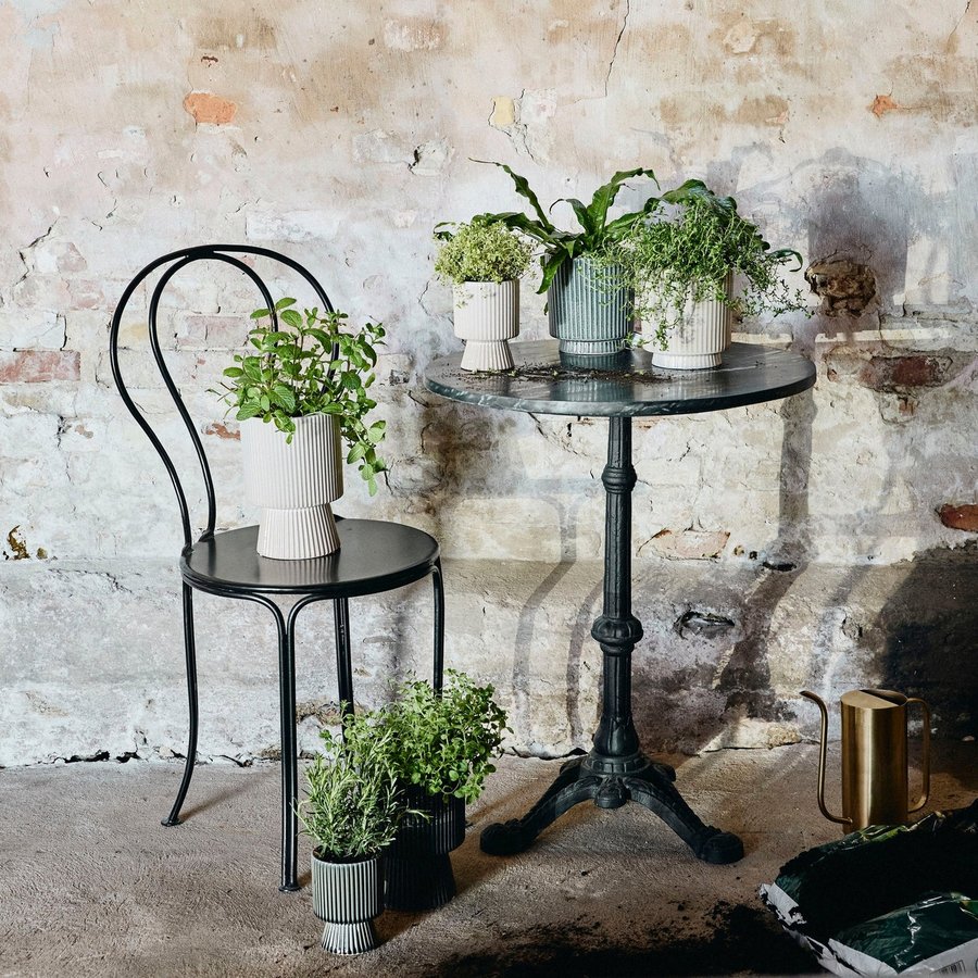 Rundt Cafebord med Metalstel & Marmorplade fra Nordal | Ø60x75 cm hos uniquebeds, home & living - Billede 3