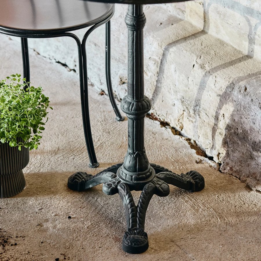 Rundt Cafebord med Metalstel & Marmorplade fra Nordal | Ø60x75 cm hos uniquebeds, home & living - Billede 4