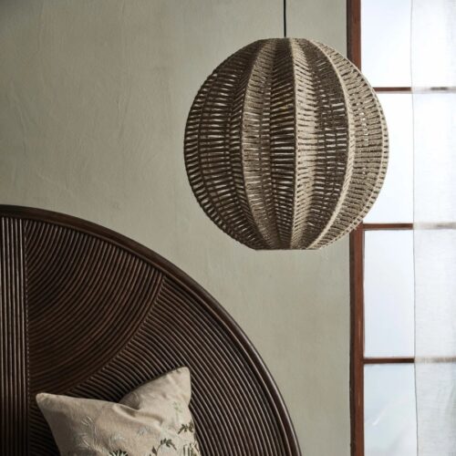 JUTA Pendel i Jute fra Nordal | Ø45x46 cm | Natur hos uniquebeds, home & living - Billede 2