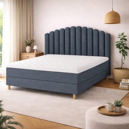 Luxury Diamant 51cm Sandwich Kontinentalseng med 7 zoners Pocketfjedre + Pocket Bund med Naturlatex på Begge Sider & 7cm Naturlatex eller Memoryskums Topmadras fra Nature | Flere Farver & 3 Fastheder - Billede 2