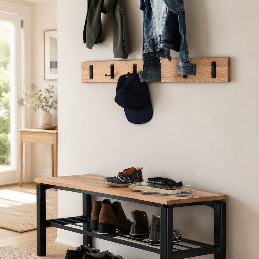 Randers Snedker Knagerække med 6 Knager fra Raw Furniture miljøer - Billede 1
